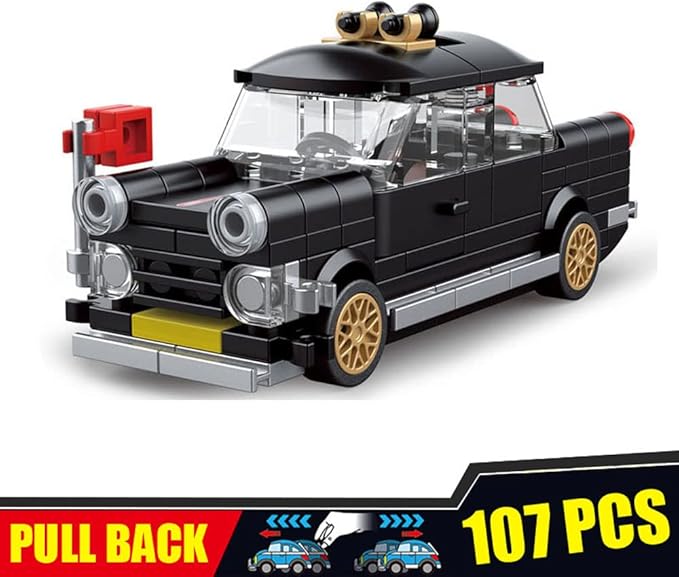 Pull Back Car Building Blocks Sets, Pull and Go, 3D Assembly Vehicles for Boys Building Block Car Toys Party Favor for Kids Age 6 7 8 9 10, 419 Pieces