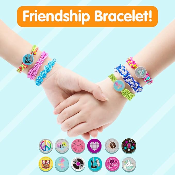 VERTOY Friendship Bracelet Making Kit for Girls - Cool Arts and Crafts Toys for 6 7 8 9 10 11 12 Years Old, Bracelet String and Rewarding Activity, Best Birthday Gifts for Teen Kids