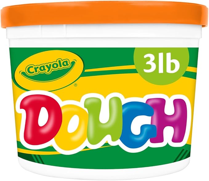 Crayola Orange Dough, 3 lb. Resealable Bucket, Toys for Kids, Gift