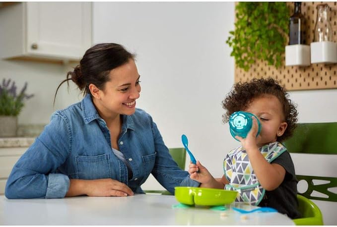 TOMY The First Years Take & Toss Flatware for Kids, 16 pieces, multicolor