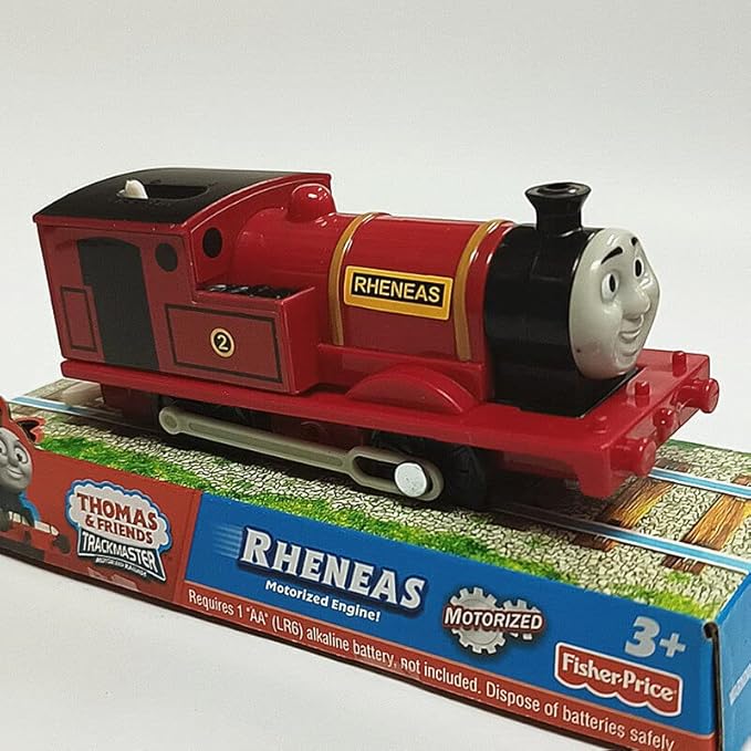 wltk Motorized Red rheneas Train Engine Toy Set, Battery-Powered Train’s Friend Toy Set ，Toddlers Train Toys for Age 3 4 5 6 7 8 Kids Boys Girls (Red rheneas)