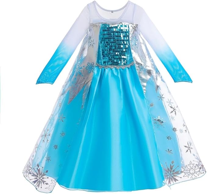Dressy Daisy Toddler Little Girls' Ice Princess Dress Costume Birthday Halloween Christmas Fancy Party Dresses