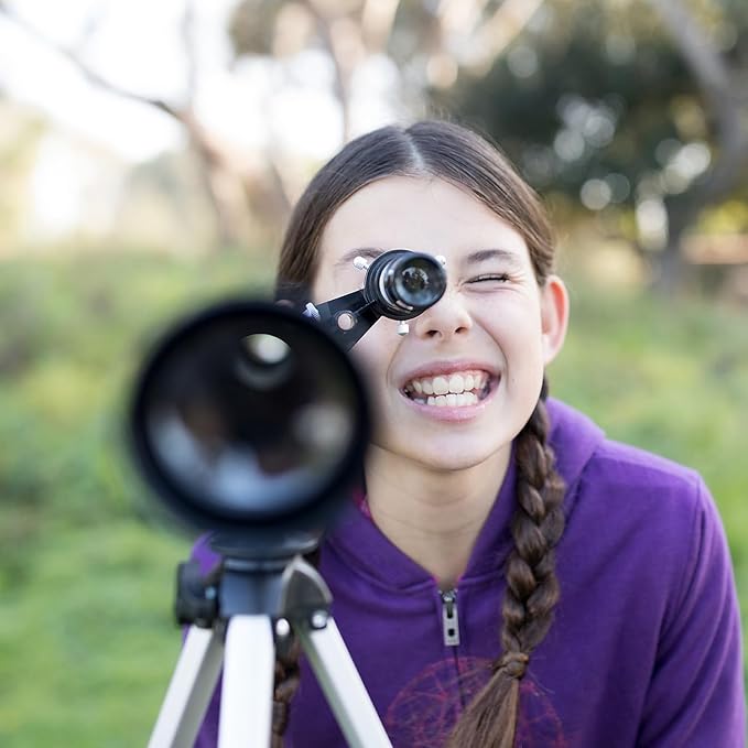 Educational Insights GeoSafari Vega 600 Telescope, Telescope for Kids & Adults Beginners, Supports STEM Learning, Great to Explore Space, Moon, & Stars