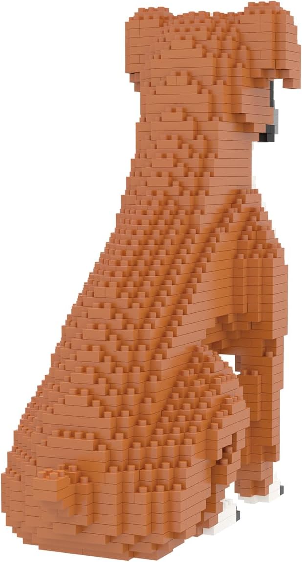 Larcele Micro Dog Building Blocks Mini Pet Building Toy Bricks, 1061 Pieces KLJM-02(Boxer)