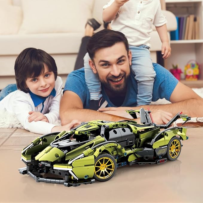 Mesiondy Sports Car Building Blocks Toys Boys or Adults Kits，1:14 MOC Building Set Raceing Car Model,Cars for Boys Age 12-16 8-14，(1039 Pieces)