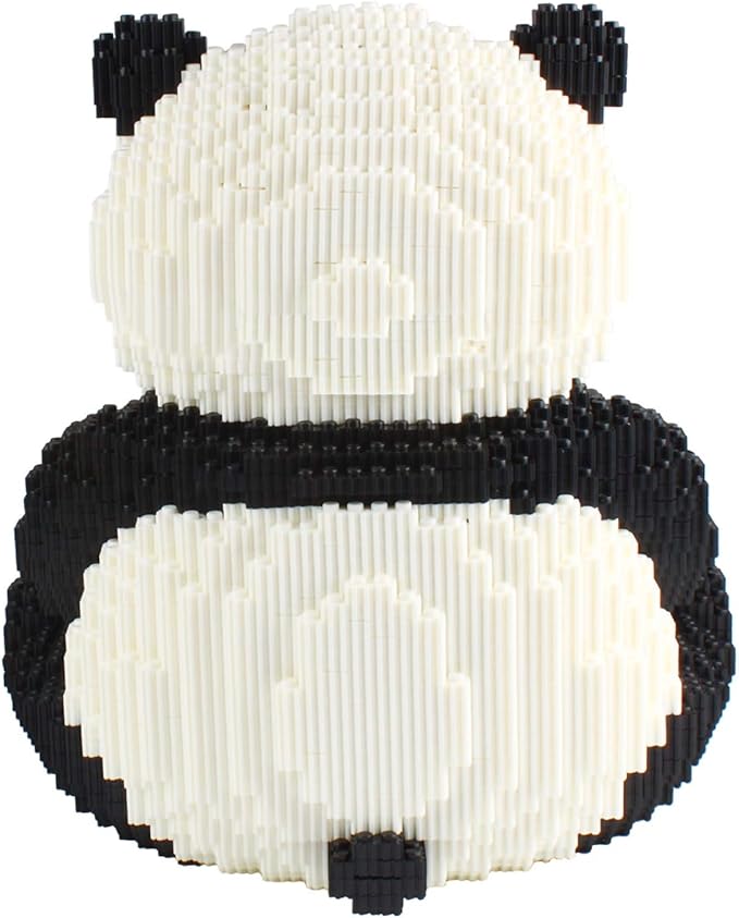 Larcele Panda Micro Building Blocks Animal Mini Building Toy Bricks, 7812 Pieces KLJM-02(Model 2843)