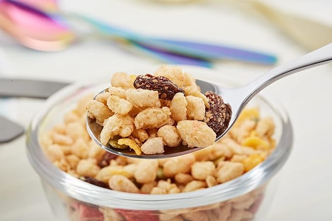 Exzact Kids Flatware 6pcs Toddler Utensils Children Silverware 18/10 Stainless Steel - Dishwasher Safe, 2 Years + (Safari)