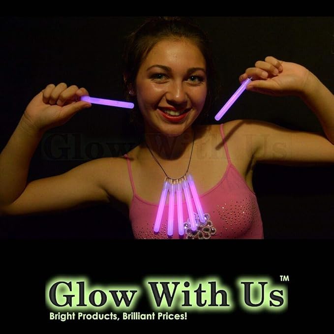 Glow Sticks Bulk Wholesale, 500 4” Pink Glow Stick Light Sticks. Bright Color, Kids Love Them! Glow 8-12 Hrs, 2-Year Shelf Life, Sturdy Packaging, GlowWithUs Brand…