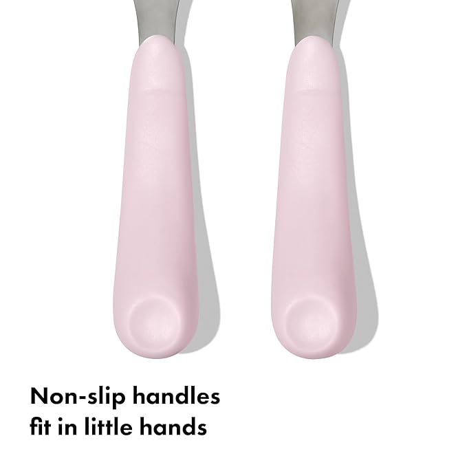 OXO Tot Fork and Spoon Set - Blossom