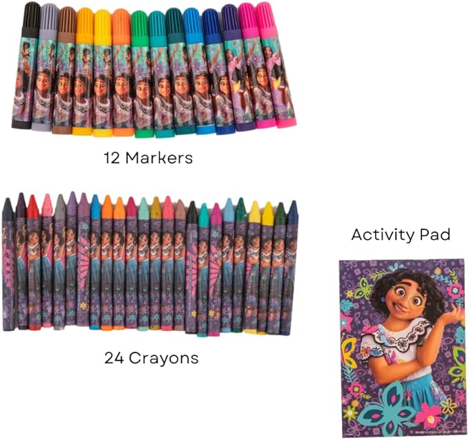 Disney Encanto Creative Coloring Canvas Painting and Activity Set for Kids, 1000+ pcs