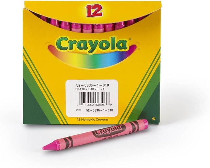 Crayola Crayons in Pink, Bulk Crayons, 12 Count (5208361010)