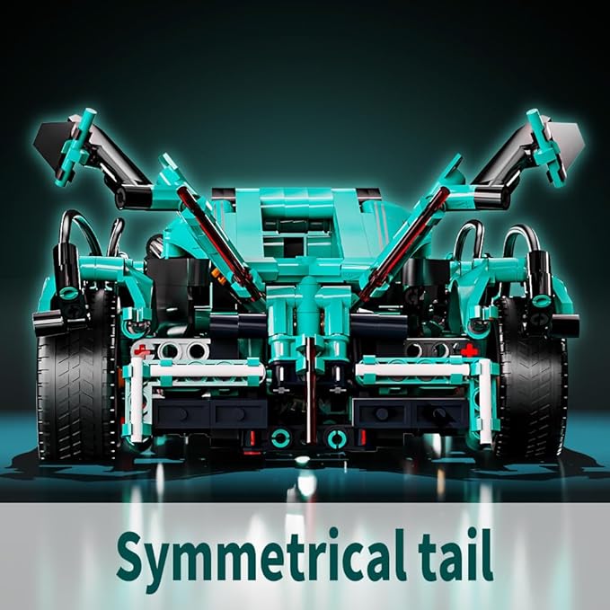 Mesiondy 1:14 MOC Sports Car Building Blocks Toys Boys or Adults Kits， Building Set Raceing Car Model,Cars for Boys Age 12-16 8-14，(1039 Pieces)