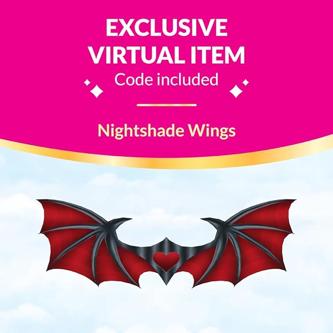 Royale High 3” Dark Fairy Fashion Doll - 1 Figure with 9 Fashion Accessories - Virtual Item Code Included - Series 1 - Ages 5+