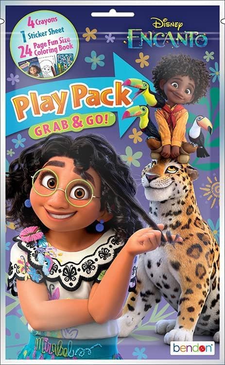 Encanto Birthday Party Supplies Set for Kids, Boys and Grils - Bundle with 12 Encanto Activity Play Packs Grab & GO with Mini Coloring Books, Encanto Stickers, and More Party Favors