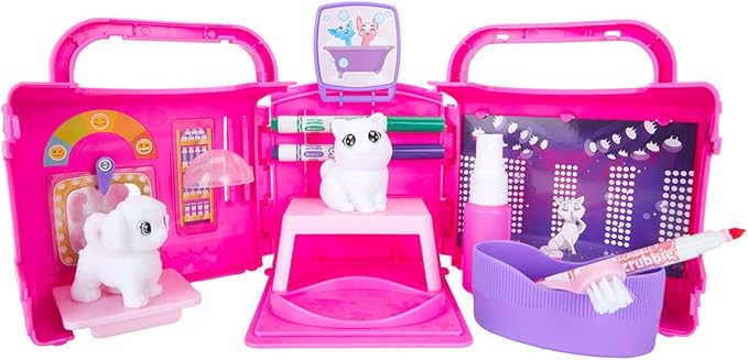 Crayola Scribble Scrubbie Pets, Beauty Salon Playset with Toy Pets, Gift for Kids