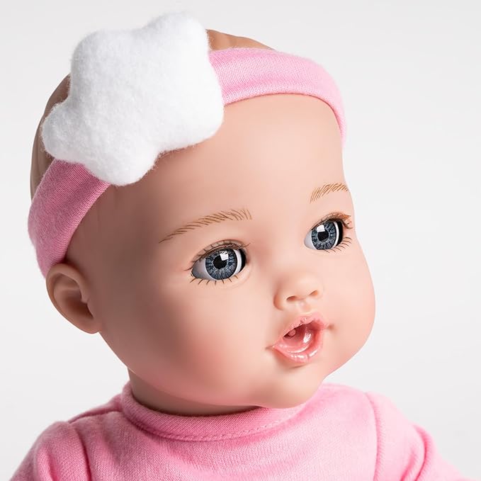 Adora Nurture Time Babies 13 Inch Baby Doll and Clothes Set with 3 Touch Activated Features Birthday Gift for Kids Ages 1 and Up - Soft Pink