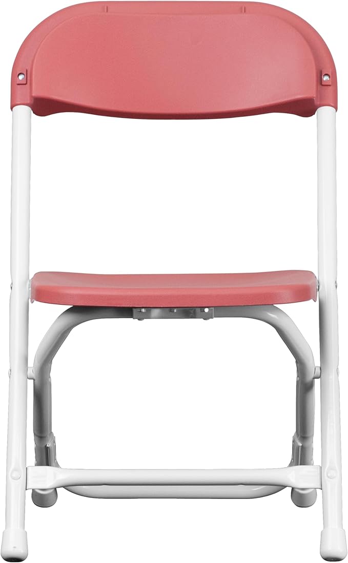 Flash Furniture 2 Pack Kids Burgundy Plastic Folding Chair