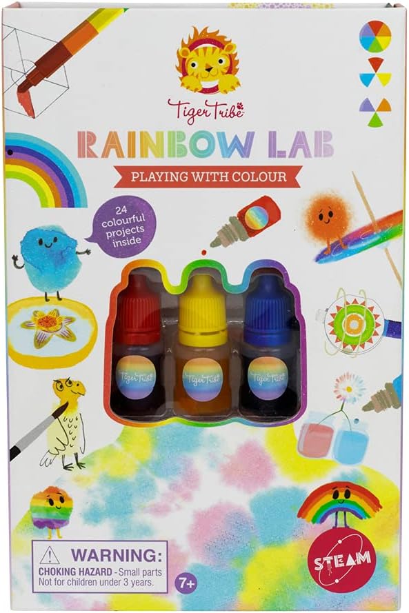 Tiger Tribe Rainbow Lab – Take Along Art and Science Kit - Learn About Color - Magnetic Storage Case - Ages 7+ - 60635