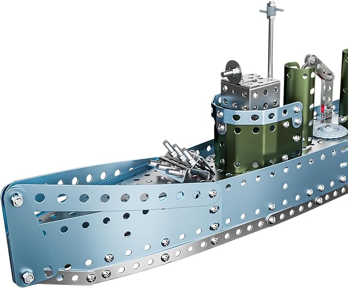 Lucky Doug Stem Building Projects Model Cruiser Ocean Ship Set, 504 Pieces Stem Project Building Toys for Kids Ages 8-12, Assembly Science Kit Toys Gifts for Boys Kids Girls 8 9 10 11 12-16 Years Old