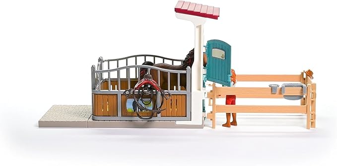 Schleich Horse Box with Hannah & Cayenne