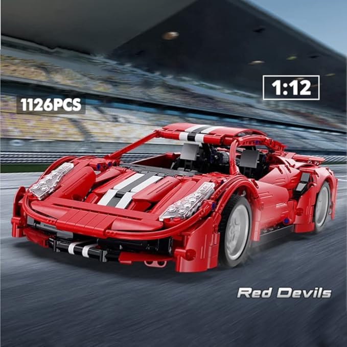 WISEPLAY Car Building Kits for Adults and Kids - Collectible Car Models Kits to Build for Adults and Kids -Technic Set 1:12 Scale 1126 Pieces - Great Birthday Gift for Adults, Teenagers and Kids