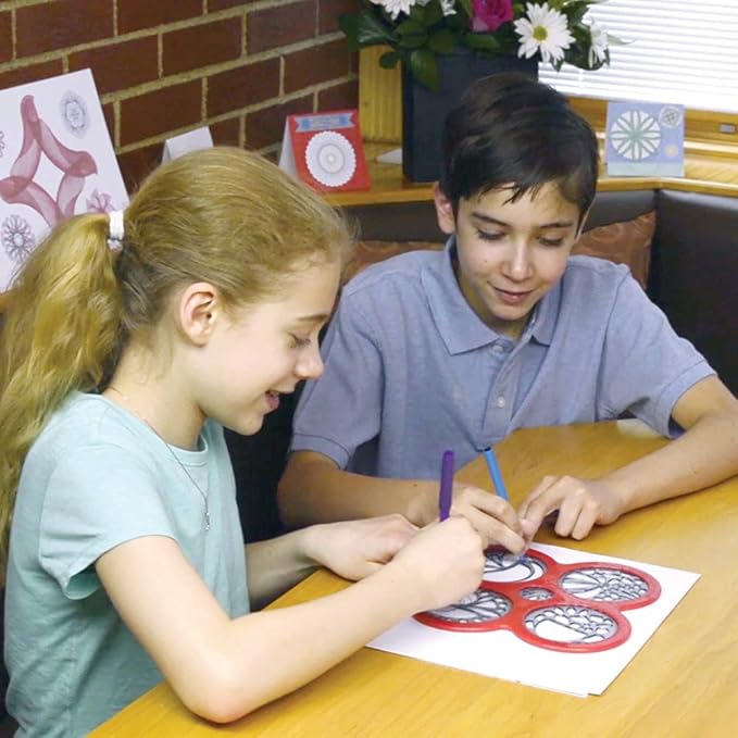 Spirograph – Cyclex Set – Art Kit – Rotating Stencil Wheel Creates Countless Designs – For Ages 8+