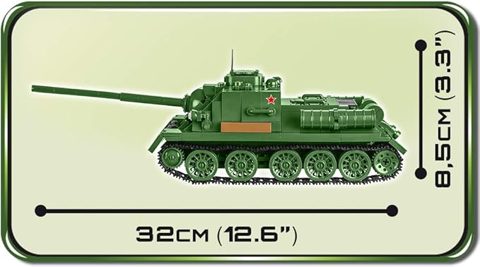 COBI Historical Collection SU-100 SPG Vehicle , Green