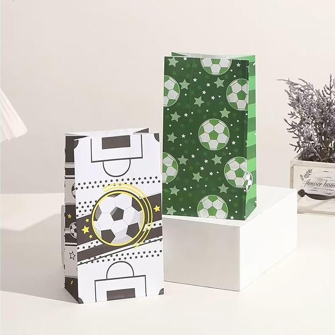 134 Pcs Soccer Party Favors Set Soccer Theme Party Soccer Gift Bags Soccer Silicone Ring Soccer Keychain Silicone Bracelet Whistle Stickers Tattoo Stickers Clap Bracelet for Soccer Themed Party