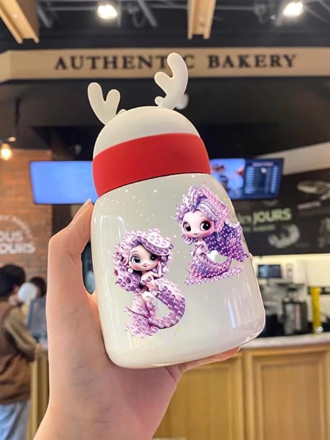 Diamond Art for Kids, Mermaid Gem Stickers,Diamond Painting Kits for Kids Ages 6-8 8-10 10-12