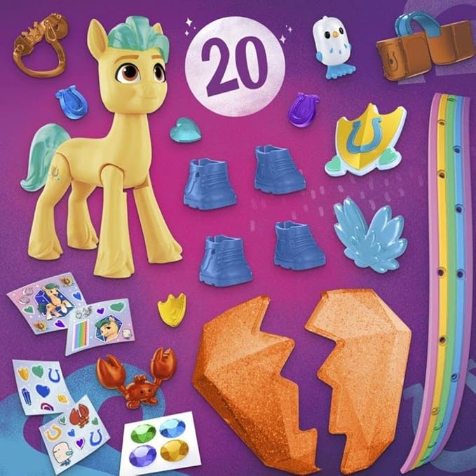 My Little Pony: A New Generation Movie Crystal Adventure Hitch Trailblazer - 3-Inch Pony Toy with Surprise Accessories, Friendship Bracelet