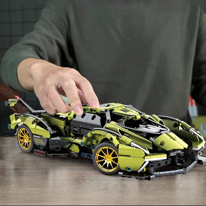 Mesiondy Sports Car Building Blocks Toys Boys or Adults Kits，1:14 MOC Building Set Raceing Car Model,Cars for Boys Age 12-16 8-14，(1039 Pieces)