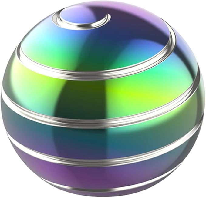 Kryfa Fidget Toys, 1.54" Kinetic Desk Toys for Office for Adults, Fidgets Stocking Stuffers for Kids Party Favors, Autism Sensory Toy for Kids Adults Girls Boys Teens (1.54", Rainbow A)
