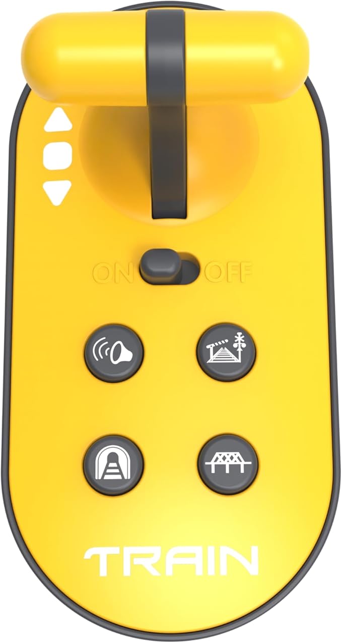 Battery Operated Train for Wooden Track, Electric Train Set Includes Remote Control Locomotive Train & Train Tunnel, Motorized Train Toy for Toddlers Compatible with Thomas, Brio, Chuggington