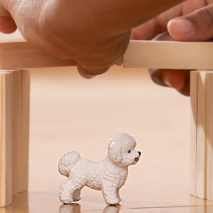 Schleich Farm World New 2023, Farm Animal Toys for Boys and Girls, Bichon Frise Toy Dog Figurine, Ages 3+
