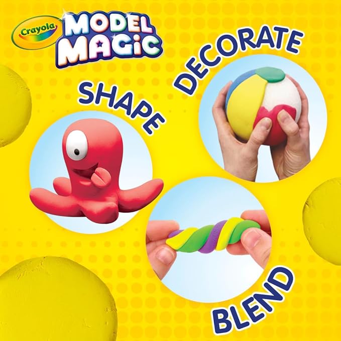 Crayola Model Magic White, Modeling Clay Alternative, Reusable Sculpting Material, Air Dry, Kids Arts & Crafts Supplies, 2lb Bucket, Easter Crafts
