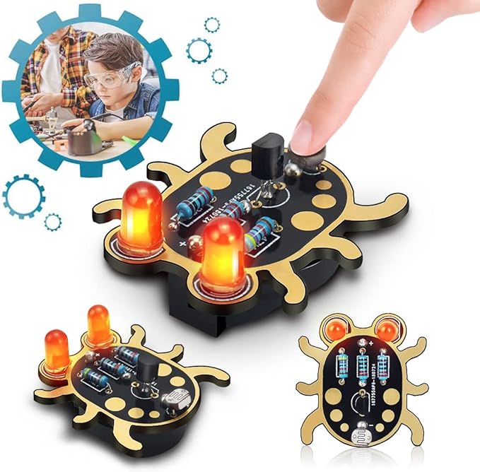 Learn to Solder Kits-Weevil Eyes (black 3)