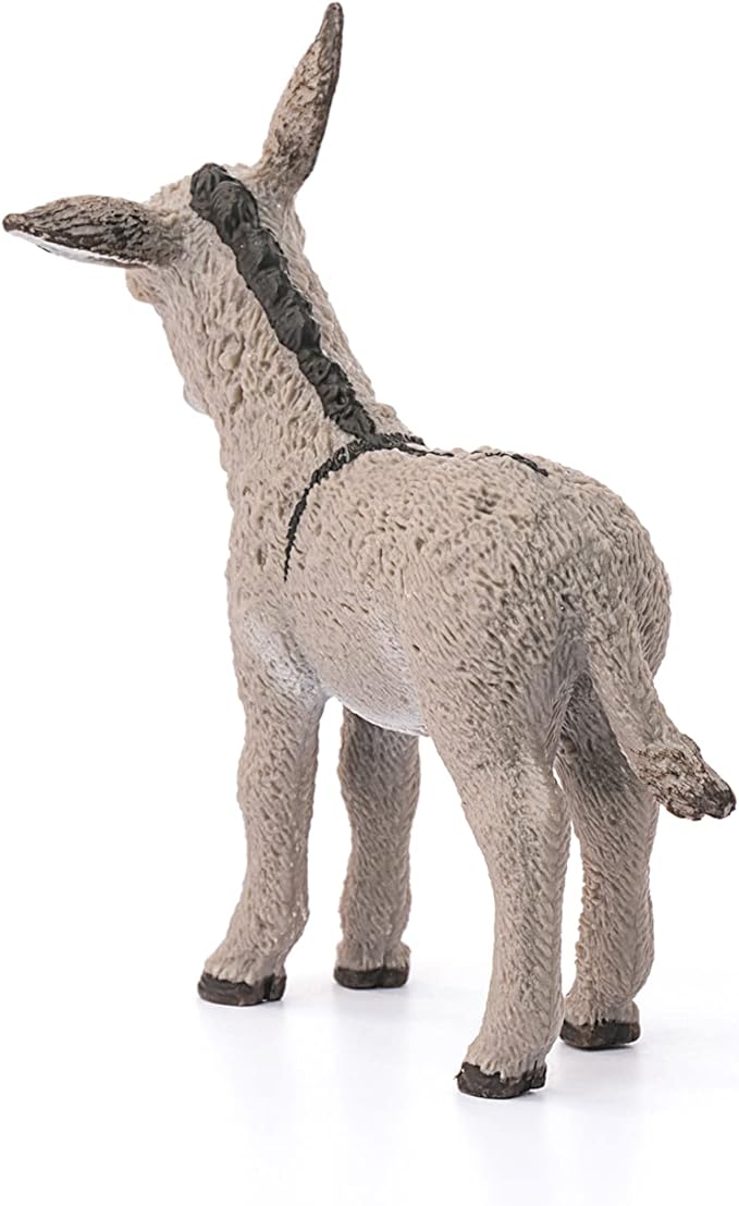 Schleich Farm World, Realistic Farm Animal Toys for Boys and Girls, Baby Donkey Foal Toy Figurine, Ages 3+