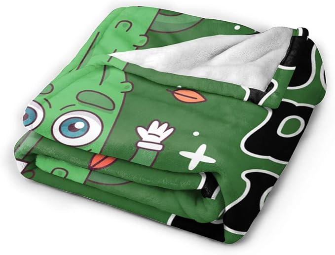 Pickle Blanket for Women Men, Cute I'm Kind of a Big Dill Themed Design Printed Throw Blankets for Teens Adults Lap, Couch Bed, Warm Soft Cozy Blanket, 60"x 80"