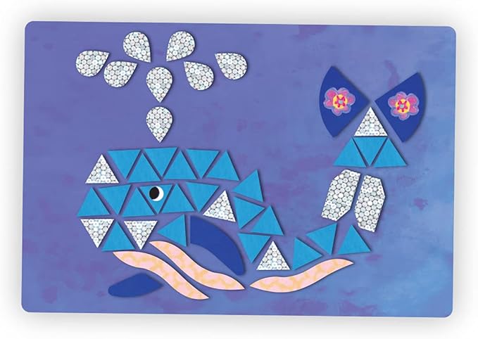 Peaceable Kingdom Mermaid Island Sparkle Mosaics, Magnet Design Mosaic