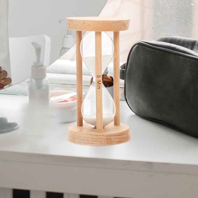 Home Decor Hourglass Sand Timer 5 Minute Kitchen Sand Clock Decorative Sandglass for Restaurant Classroom Home Office Games Office Decor