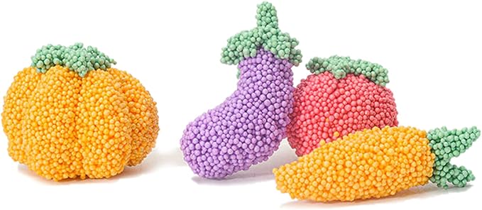 Floam 6 PCS Foam Clay Fun Foam for Toddlers Update Bright Colors Giant Foam Beads Play Kit for Kids, Classroom Educational Activity Toys Arts Crafts for Boys Girls