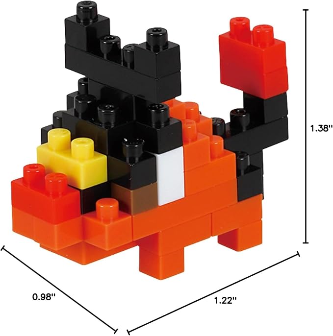 nanoblock - Pokémon - Type Fire Set 1 (Blind Box Complete Set), mininano Series Building Kit