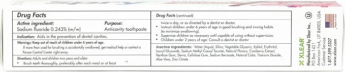 Spry Xylitol Toothpaste for Kids 5oz. Kids Toothpaste with Fluoride, Teeth Whitening Kids Toothpaste with Xylitol, Natural Breath Freshening, Mouth Moisturizing Ingredients, Bubble Gum (Pack of 1)