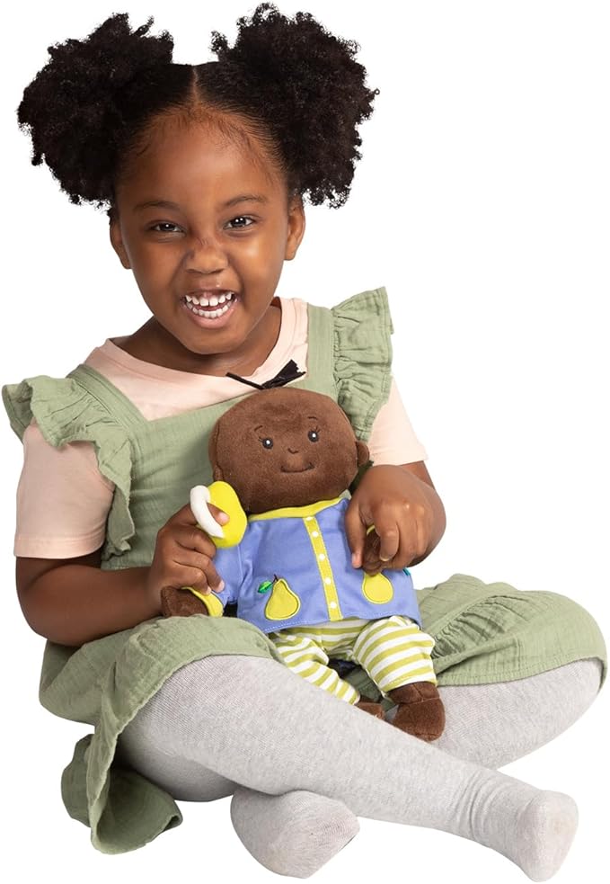 Manhattan Toy Baby Stella Brown Doll 15" Soft First Baby Doll