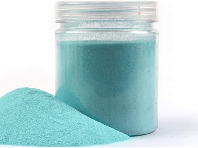 Shiny Stone Colorful Sand,Rainbow Sand,Art Sand,Colored Sand,Craft Sand,Decorative Wedding Vibrant Sand, 250g/0.55lb/8.81oz for Wedding Succulent Terrarium Vase (Dark Cyan)