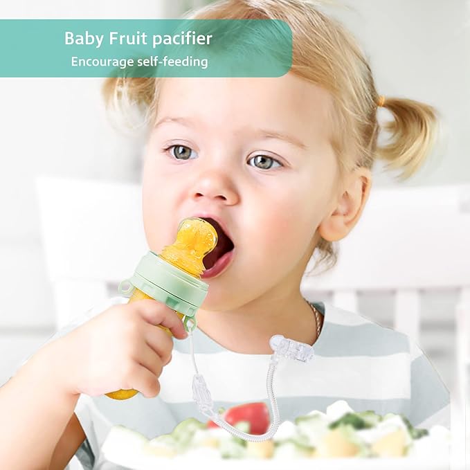 Termichy Baby Food Dispensing Spoon: Squeeze Feeder Dispenser for Baby - Self Feeding Bottle Spoon