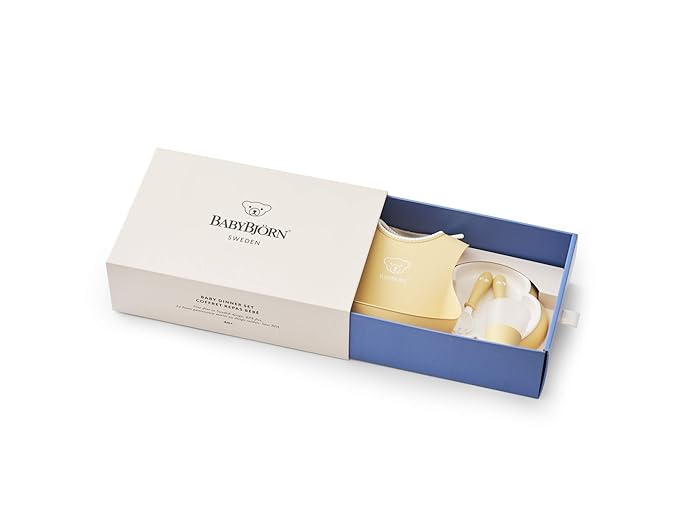 BabyBjörn Baby Dinner Set, 5 pcs, Powder yellow