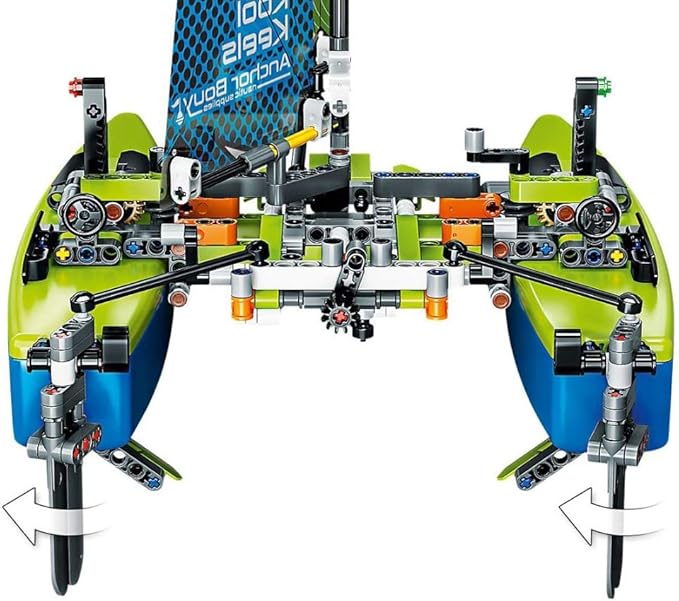 LEGO Technic Catamaran 42105 Model Sailboat Building Kit (404 Pieces)