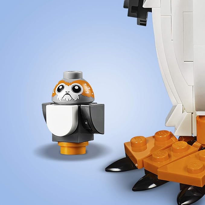 Star Wars PORG Building Set, Ahch-to Sea-Dwelling Bird Figure, Collectible Model, Multicolor