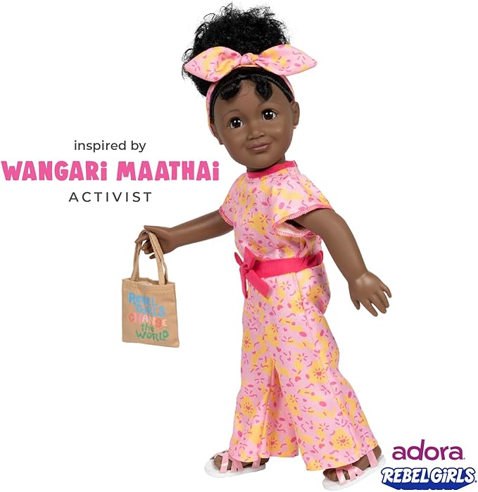 Adora 18" Rebel Girls Doll Collection - Inspired by Good Night Stories Rebel Girl Books - Premium Quality Soft and Movable Doll Body with Realistic Features - Leader